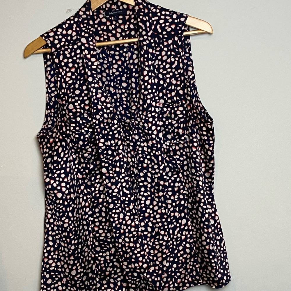 Women’s size XL Anne Klein pink and black blouse